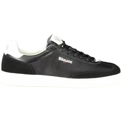 Sneakers, male, , Size: 7 US Urban Sneakers with White Details - Blauer - Modalova