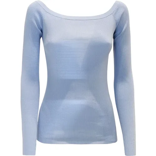 Powder Cotton Sweater Ss24 , female, Sizes: L - P.a.r.o.s.h. - Modalova
