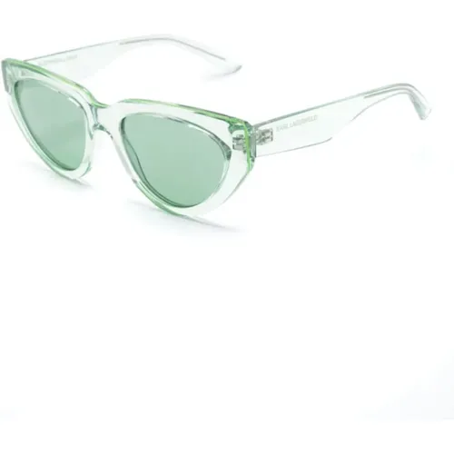 Grüne Sonnenbrille mit Original-Etui,Graue Sungles mit Original-Etui, Sungles mit Original-Etui,Lila Sonnenbrille mit Original-Etui - Karl Lagerfeld - Modalova