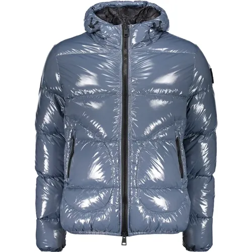 Winter Jackets, male, , Size: 2XL Down Jacket with Adjustable Hood - Herno - Modalova