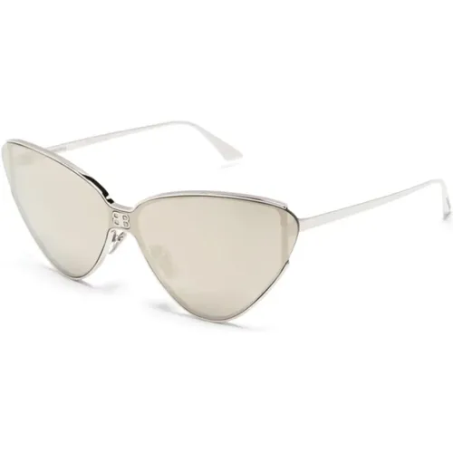 Silberne Sonnenbrille mit Originalzubehör - Balenciaga - Modalova