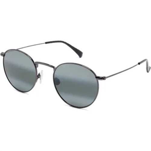 Sunglasses, unisex, , Size: 50 MM Pukaua 667-17A Shiny Dark Ruthenium Sunglasses - Maui Jim - Modalova