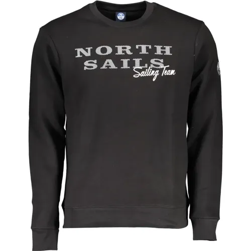 Cotton Sweater with Logo Print , male, Sizes: XL, L, M, 2XL, S - North Sails - Modalova