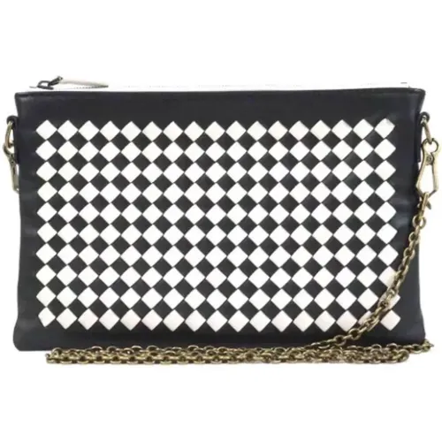 Pre-owned Clutches, female, , Size: ONE SIZE Leather Vintage Clutch - Bottega Veneta Vintage - Modalova