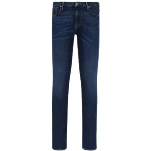 Slim Fit 5 Pocket Denim Jeans , male, Sizes: W38, W40, W36, W33, W31, W30, W34, W32 - Emporio Armani - Modalova