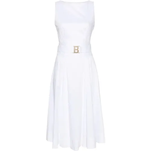 Optisches Weißes Kleid,Peach Pearl Kleid - Blugirl - Modalova