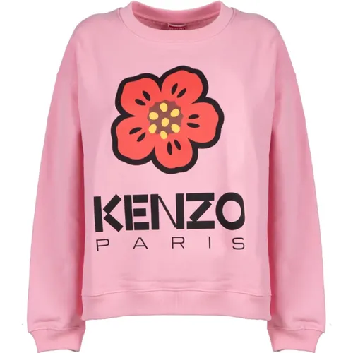 Regular Sweatshirt mit Boke Flower Logo , Damen, Größe: S - Kenzo - Modalova