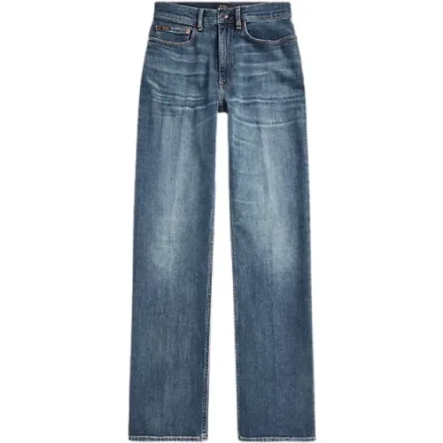 Straight Telesto Wash Jeans , Damen, Größe: W25 - Ralph Lauren - Modalova