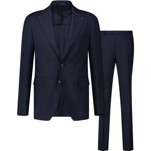 Single Breasted Suits, male, , Size: 2XL Slim Fit Two-Piece Suit - Tagliatore - Modalova