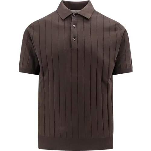 T-Shirt with Three Buttons , male, Sizes: 4XL - Corneliani - Modalova