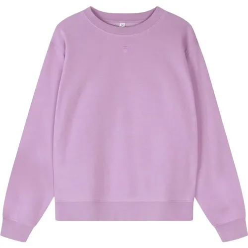 Relaxed Fit Cotton Jersey Sweatshirt , female, Sizes: XS, S, 2XS - 10Days - Modalova