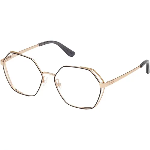 Glasses, unisex, , Size: 56 MM Gold Eyewear Frames Gu2792 - Guess - Modalova