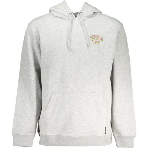 Hoodies, male, , Size: M Hooded Sweatshirt Grey Long Sleeve - Vans - Modalova