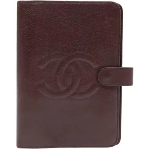 Pre-owned Leather home-office , female, Sizes: ONE SIZE - Chanel Vintage - Modalova