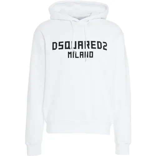 Hoodies, male, , Size: L Logo Sweatshirt Elevate Style - Dsquared2 - Modalova