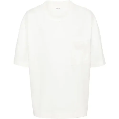 Boxy T-Shirt Chalk , male, Sizes: XL, 2XL - Lemaire - Modalova