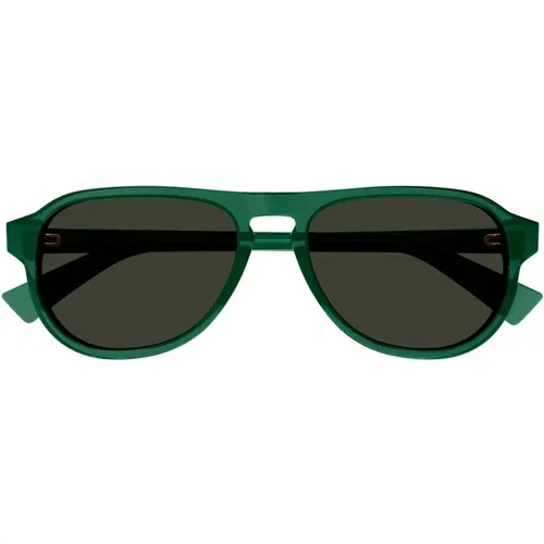 Mens Sunglasses Phantos Transparent , female, Sizes: 55 MM - Bottega Veneta - Modalova