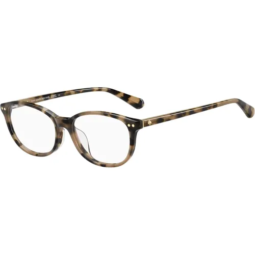 Glasses, female, , Size: 53 MM Dark Havana Eyewear Frames Evangeline/F - Kate Spade - Modalova