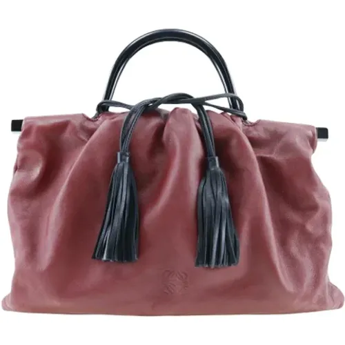 Leather Loewe Shoulder Bag , female, Sizes: ONE SIZE - Loewe Pre-owned - Modalova