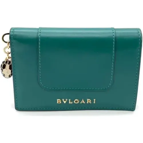 Pre-owned Wallets, female, , Size: ONE SIZE Pre-owned Leather wallets - Bvlgari Vintage - Modalova