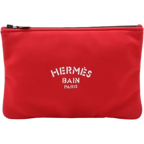 Pre-owned Clutches, female, , Size: ONE SIZE Pre-owned Canvas clutches - Hermès Vintage - Modalova