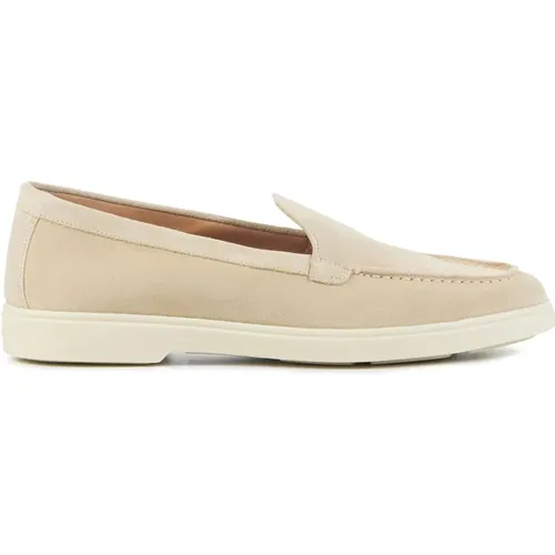 Slip-On Schuhe Sand , Damen, Größe: 36 EU - Santoni - Modalova