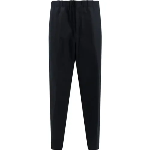 Cotton Trousers with Button and Zip , male, Sizes: M, S, XL, L - Jil Sander - Modalova