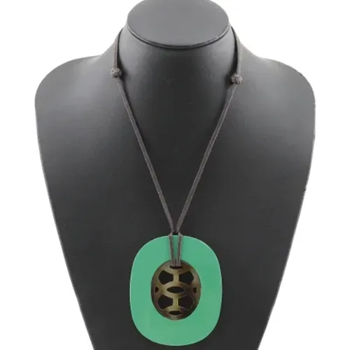 Pre-owned Jewellery, female, , Size: ONE SIZE Pre-owned Fabric necklaces - Hermès Vintage - Modalova