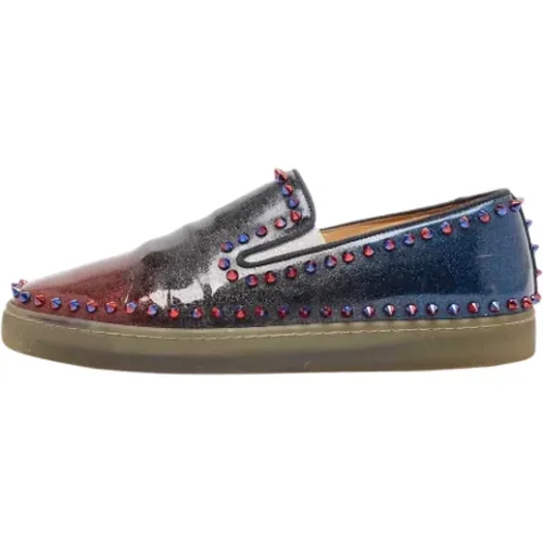 Pre-owned Sneakers, male, , Size: 9 1/2 US Pre-owned Leather sneakers - Christian Louboutin Pre-owned - Modalova