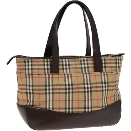 Pre-owned Tote Bags, female, , Size: ONE SIZE Pre-owned Canvas handbags - Burberry Vintage - Modalova