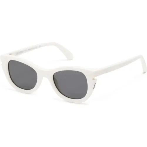 Off , Sunglasses, unisex, , Size: 50 MM Sunglasses with Case and Guarantee - Off White - Modalova