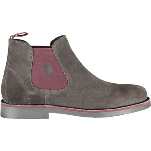 Chelsea Boots, male, , Size: 12 US Contrasting Elastic Logo Ankle Boots - U.s. Polo Assn. - Modalova