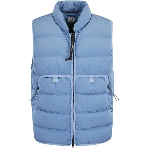 Vests, male, , Size: S Eco-Chrome R Down Vest for Men - C.P. Company - Modalova