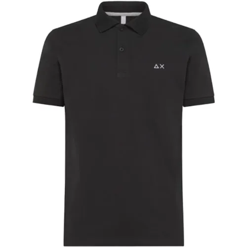 Solid Regular Polo Shirt in Schwarz,Polo Shirts - Sun68 - Modalova