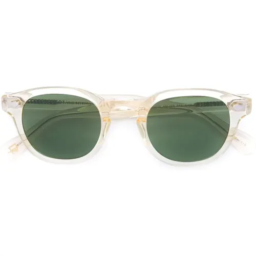 Sunglasses, unisex, , Size: 46 MM Clear Lemtosh SUN Flesh Calibar Sunglasses - Moscot - Modalova