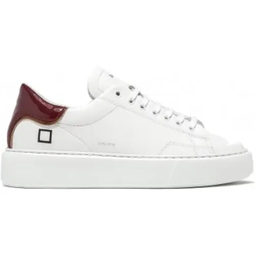 Weiße Leder Low-Top Sneakers - D.a.t.e. - Modalova