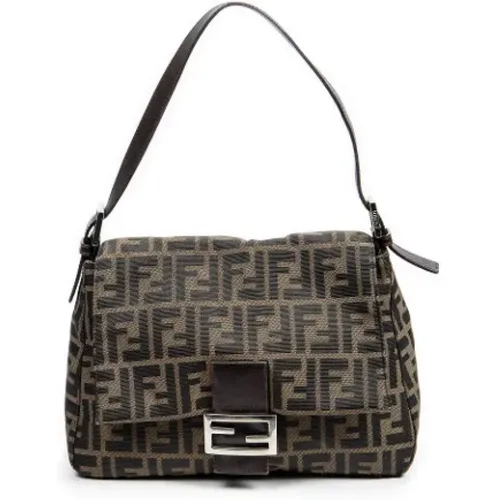 Pre-owned Shoulder Bags, female, , Size: ONE SIZE Pre-owned Canvas fendi-bags - Fendi Vintage - Modalova