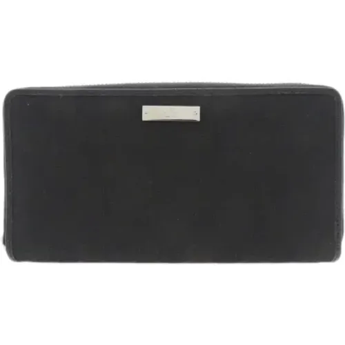 Pre-owned Wallets, female, , Size: ONE SIZE Pre-owned Canvas wallets - Gucci Vintage - Modalova