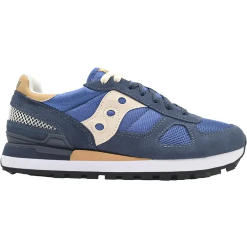 Sneakers, male, , Size: 8 US Navy/Tan Shadow Original Sneakers - Saucony - Modalova