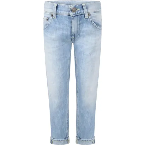 Jungen Verstellbare Taille Jeans mit Metallic Logo Patch - Dondup - Modalova