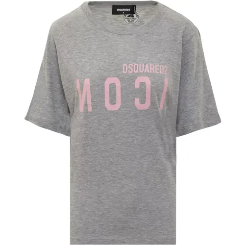 T-Shirt mit kurzen Ärmeln und Logo - Dsquared2 - Modalova