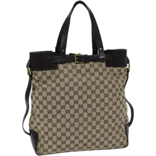 Pre-owned Tote Bags, female, , Size: ONE SIZE Pre-owned Canvas totes - Gucci Vintage - Modalova