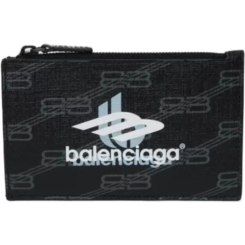 Pre-owned Wallets, female, , Size: ONE SIZE Pre-owned Canvas wallets - Balenciaga Vintage - Modalova