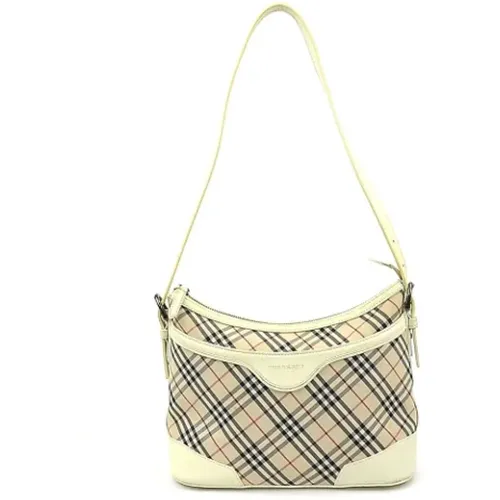 Pre-owned Canvas shoulder-bags , female, Sizes: ONE SIZE - Burberry Vintage - Modalova