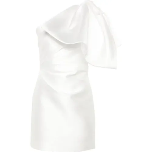 One-Shoulder Dress with Oversize Bow , female, Sizes: M, XS, S, 2XS - Solace London - Modalova