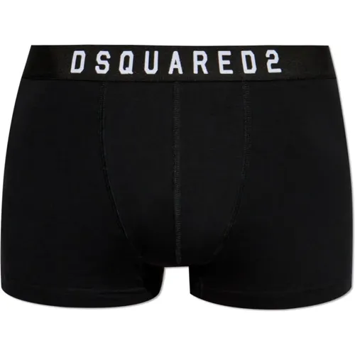 Baumwollboxershorts mit Logo , Herren, Größe: 2XL - Dsquared2 - Modalova