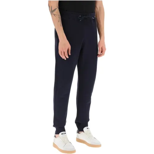 Baumwoll-Sweatpants mit Zebra-Logo-Patch , Herren, Größe: S - PS By Paul Smith - Modalova