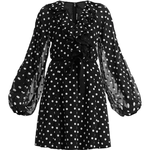 Polka Dot Chiffon Mini Dress , female, Sizes: M, S - Rotate Birger Christensen - Modalova