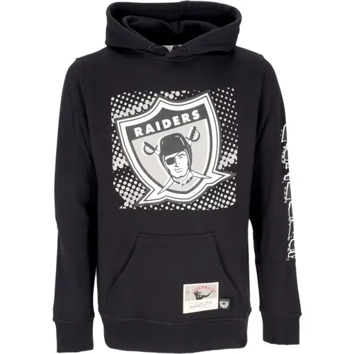 Hoodies, male, , Size: L Oakland Raiders NFL Big Face Hoodie - Mitchell & Ness - Modalova