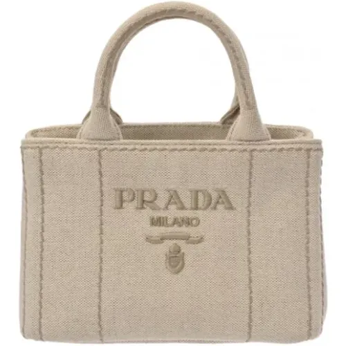 Pre-owned Tote Bags, female, , Size: ONE SIZE Pre-owned Canvas totes - Prada Vintage - Modalova